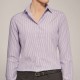 Disley Ladies Stripe Classic Collar Blouse